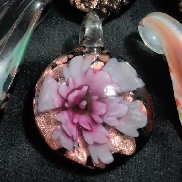 Colorful Glass Pendant Set - Picture 6 of 8